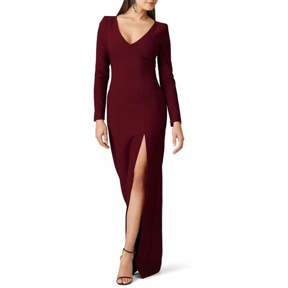 LIKELY Rhubarb Leandra Gown in Maroon EUC Size 14 - Picture 1 of 7